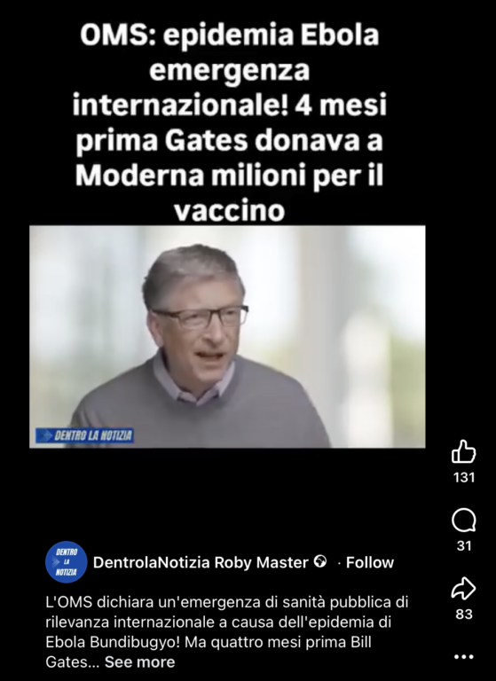 Ebola in Congo e la teoria del complotto su Bill Gates che speculerebbe ...