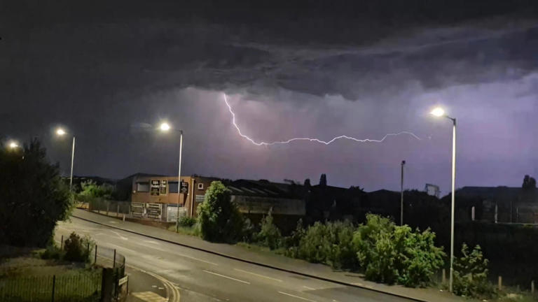 In pictures: A night of dramatic lightning strikes