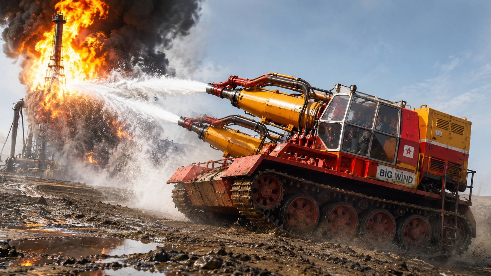 When the Soviets built a fire truck out of jet engines