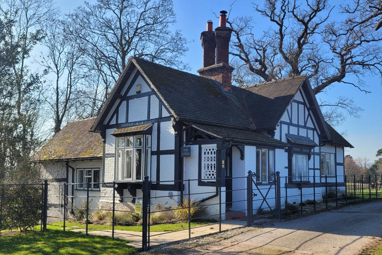 Inside an 18th century gate lodge