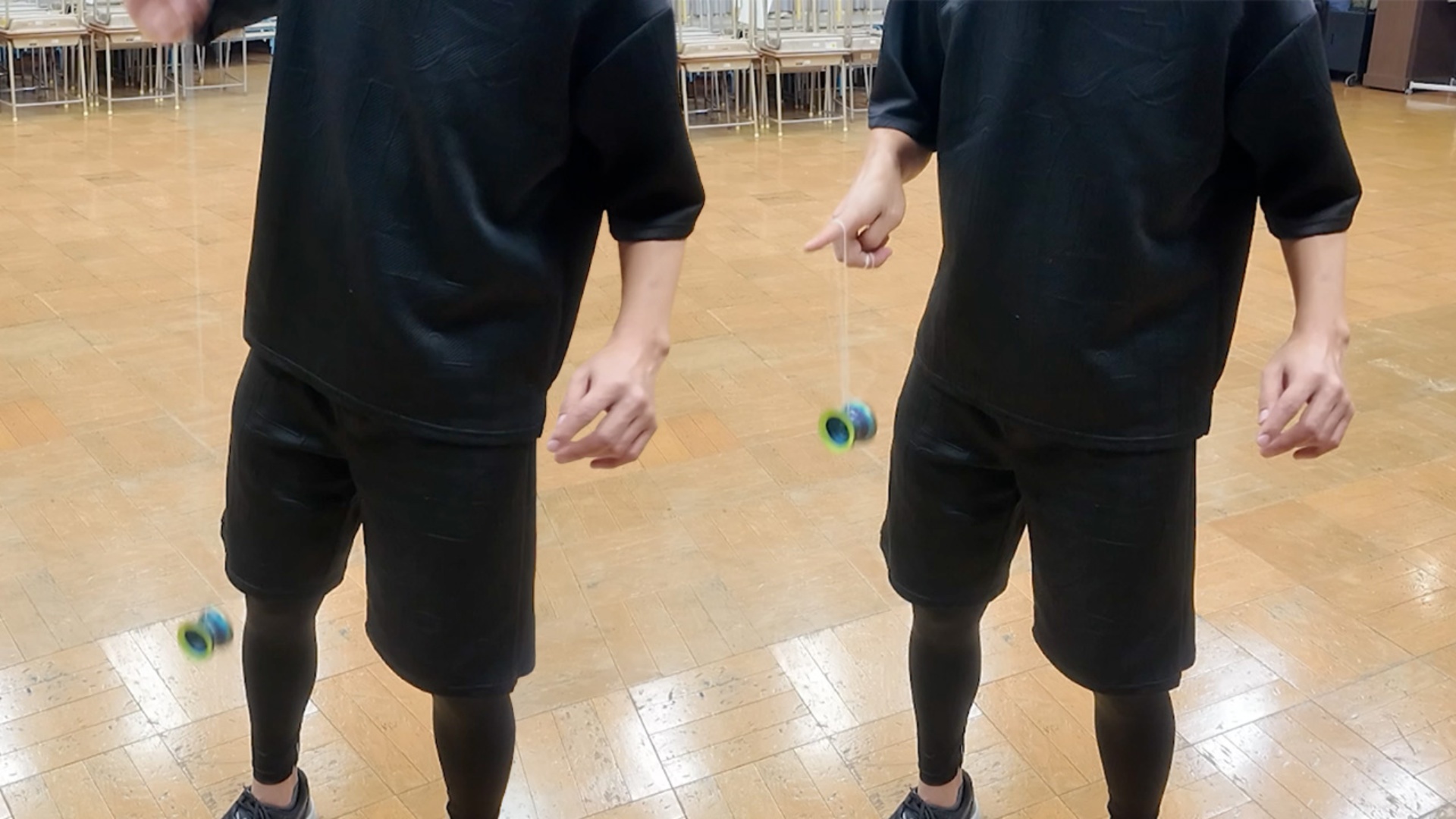 Most plastic whip yo-yo tricks in 30 seconds - 26 by performer Naoki