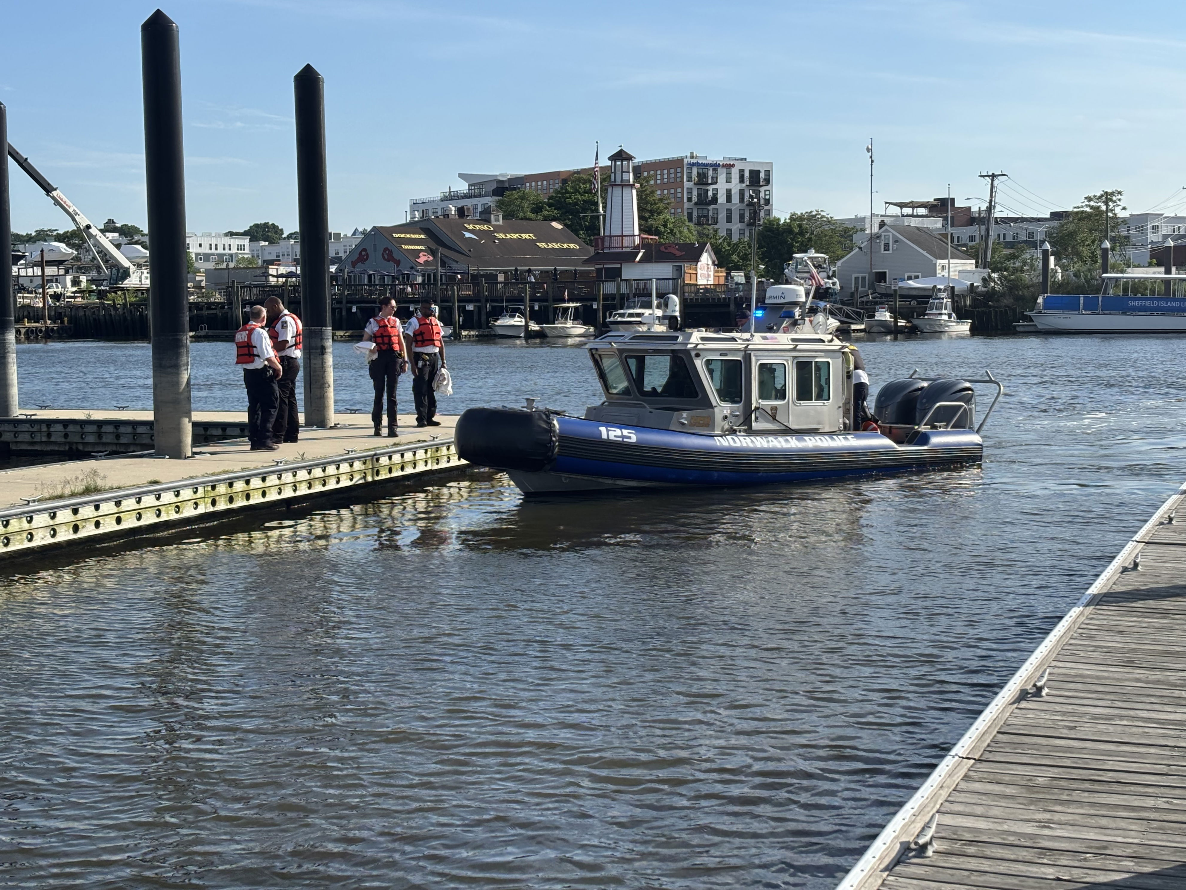 Two men rescued from Long Island Sound in Norwalk after jet ski sinks
