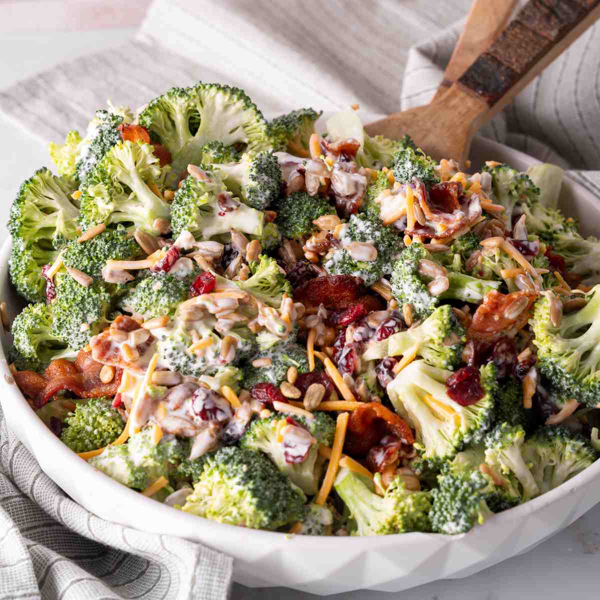 Broccoli salad with bacon