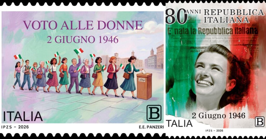 Francobollo per gli 80 anni della Repubblica Italiana, Poste celebra il ...