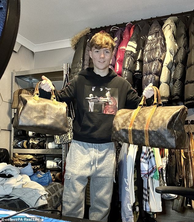 Leon Scott, now 18, said he has 'never looked back' after making more than £500,000 in revenue from selling pre-owned clothes