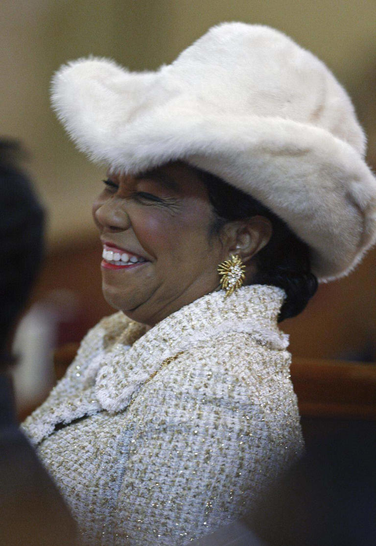 She's a politician who wears many hats. See Frederica Wilson's collection