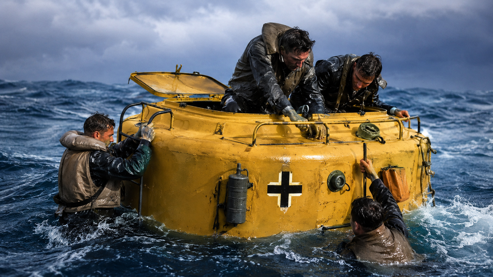 The German rescue buoys that became tiny floating bases in the Channel