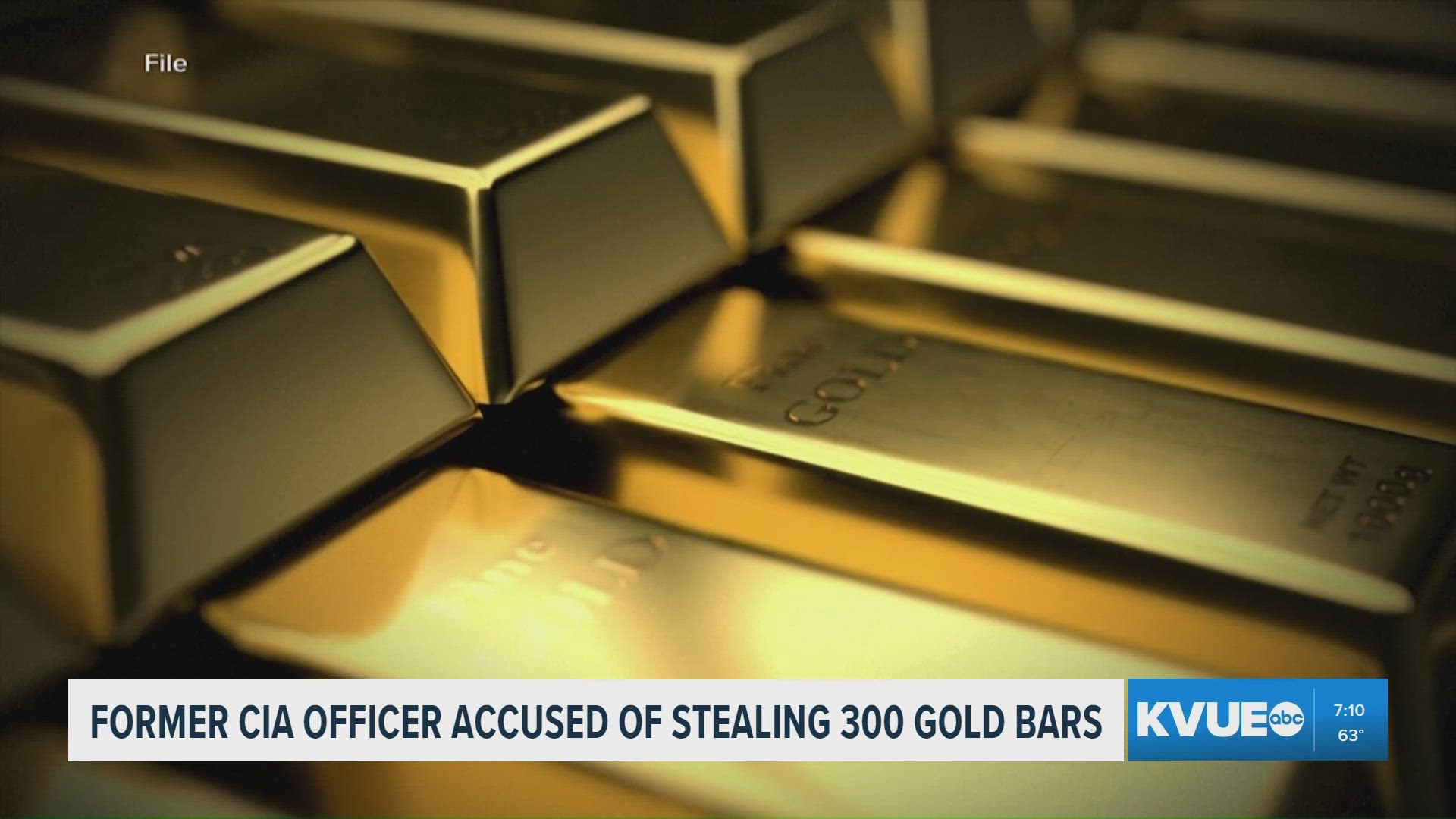 Former CIA official accused of stealing $40M worth of gold bars