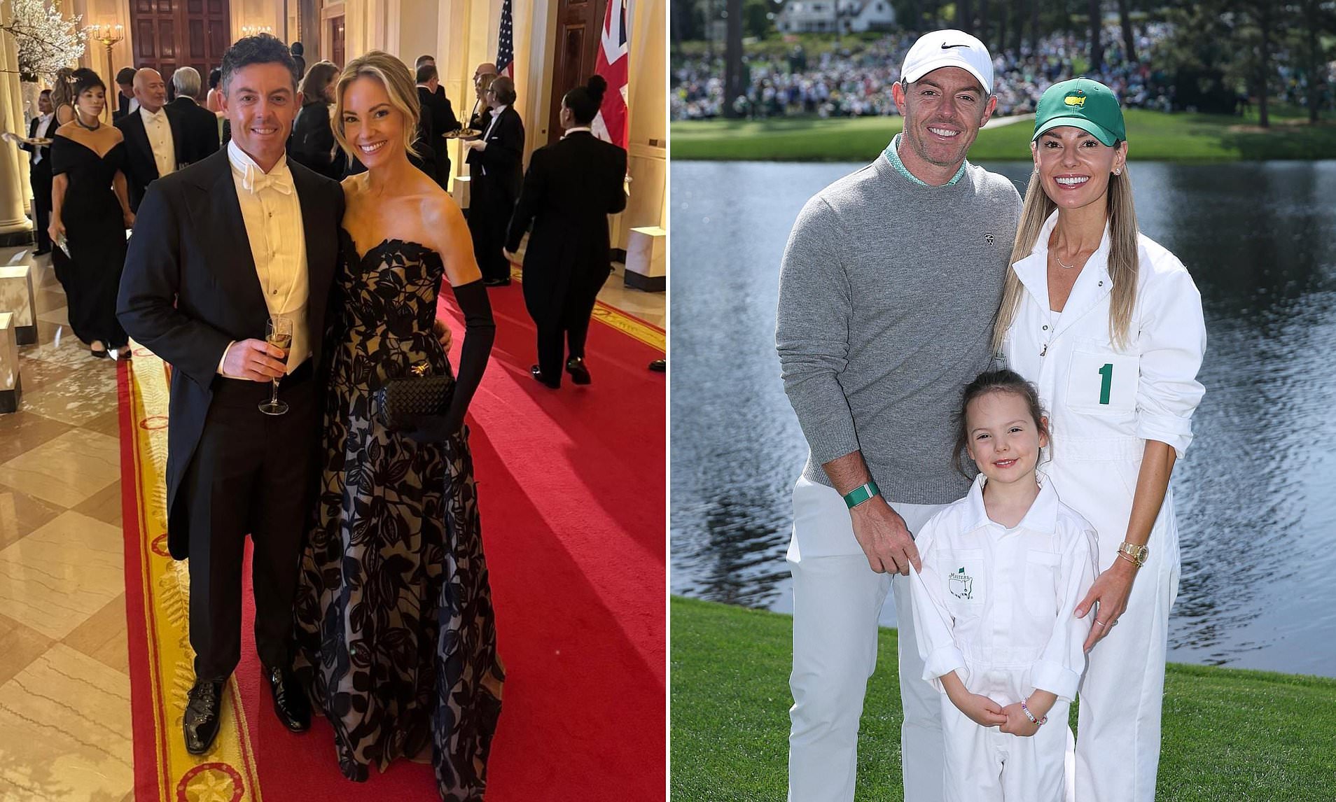 Rory McIlroy and wife Erica stun in rare picture of the couple on lavish night away from golf course