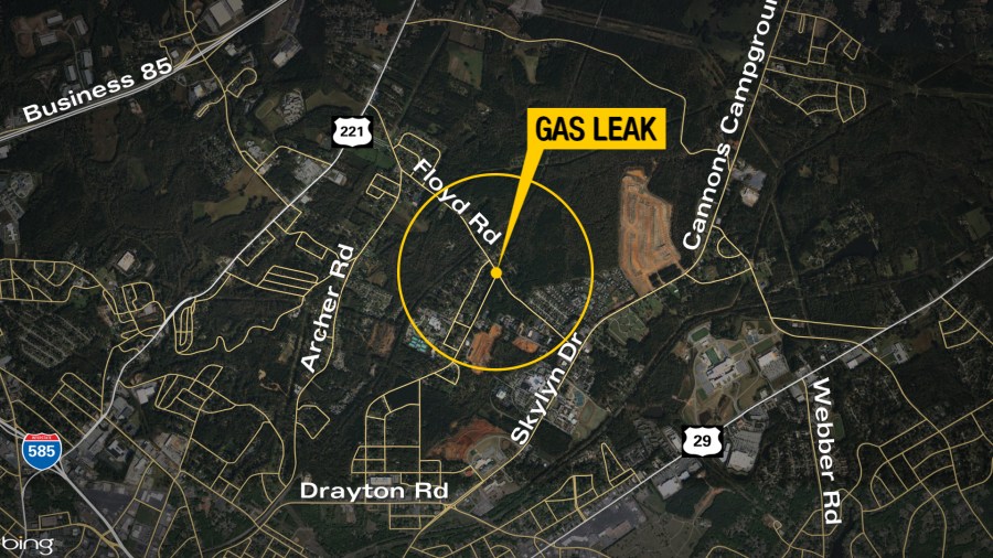 Natural gas leak prompts evacuations in Spartanburg Co.