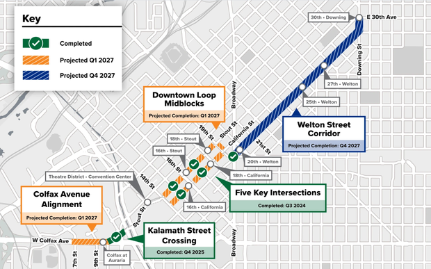 RTD rail service changes in downtown Denver begin Sunday