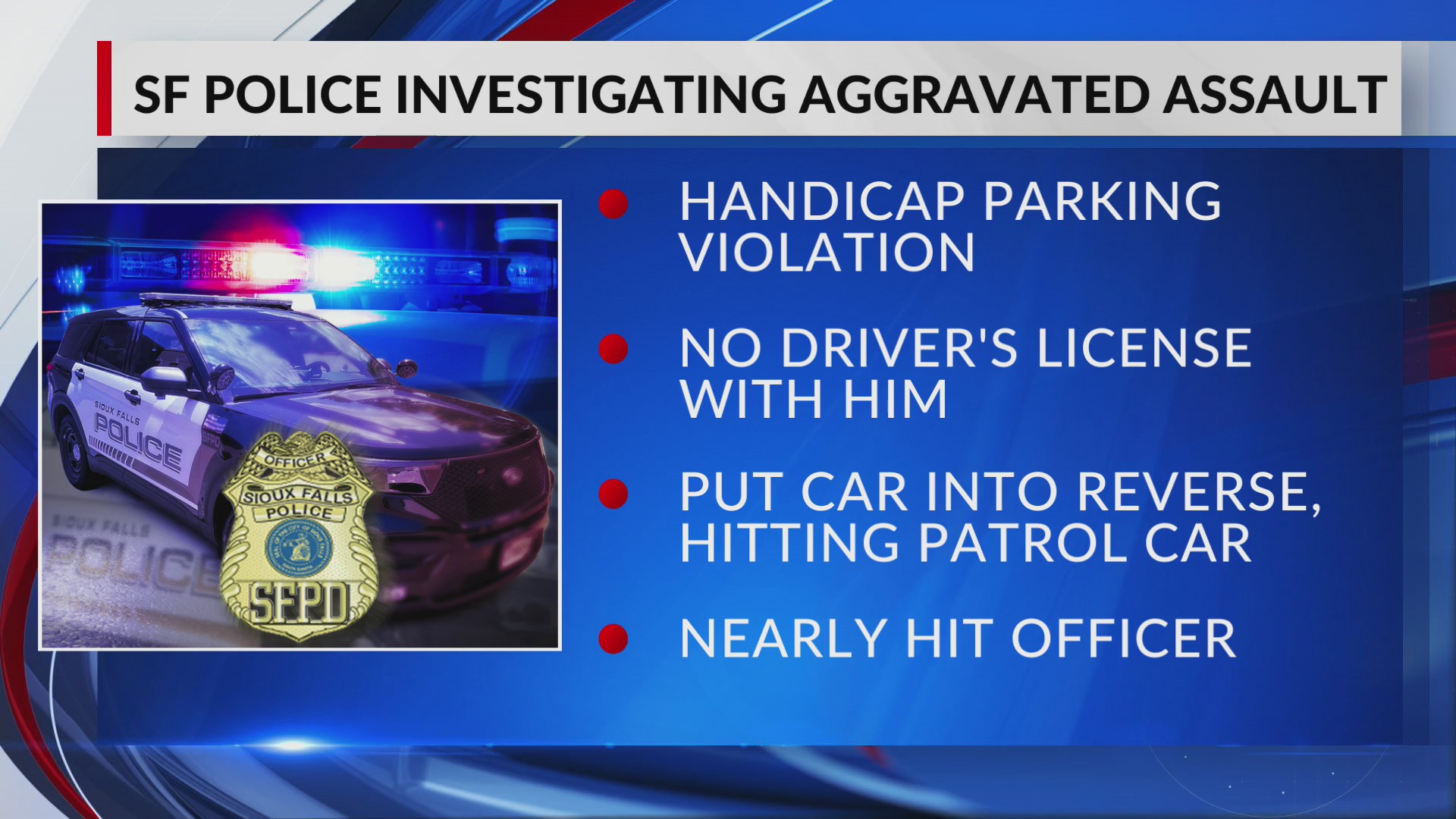 Handicap violation leads to aggravated assault Wednesday