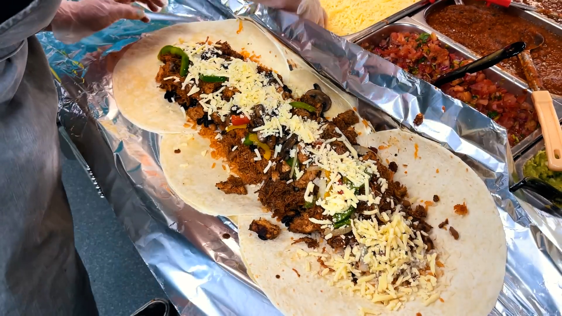 Man attempts giant 3-foot burrito challenge - can he win?