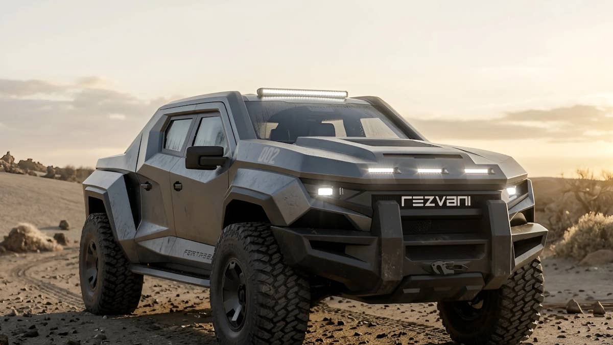 Rezvani Fortress is a $285,000 Ford Raptor with armor and 850 HP