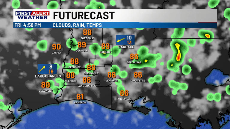 First alert forecast: Rain becoming more limited with warmer afternoons