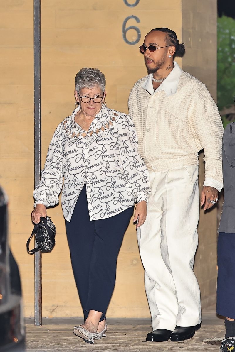 Lewis made sure his mom was good along the way