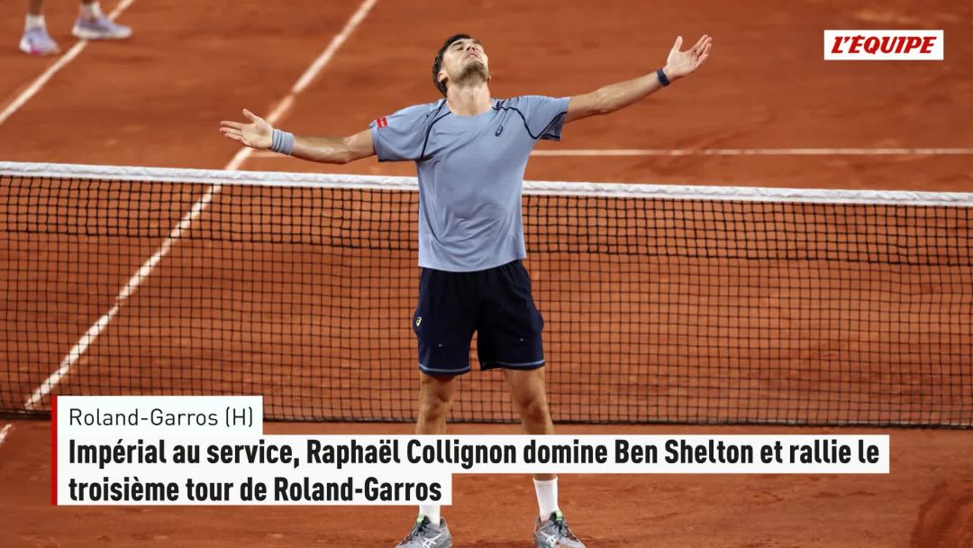 Impérial au service, Raphaël Collignon domine Ben Shelton et rallie le ...