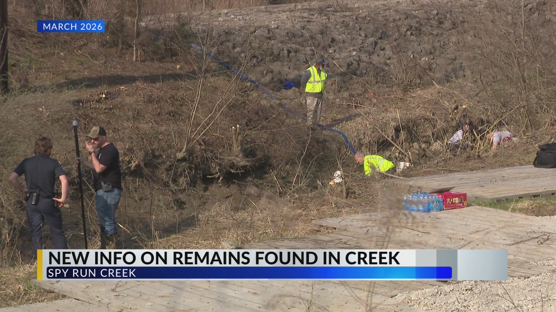 New info released on remains found in Spy Run Creek