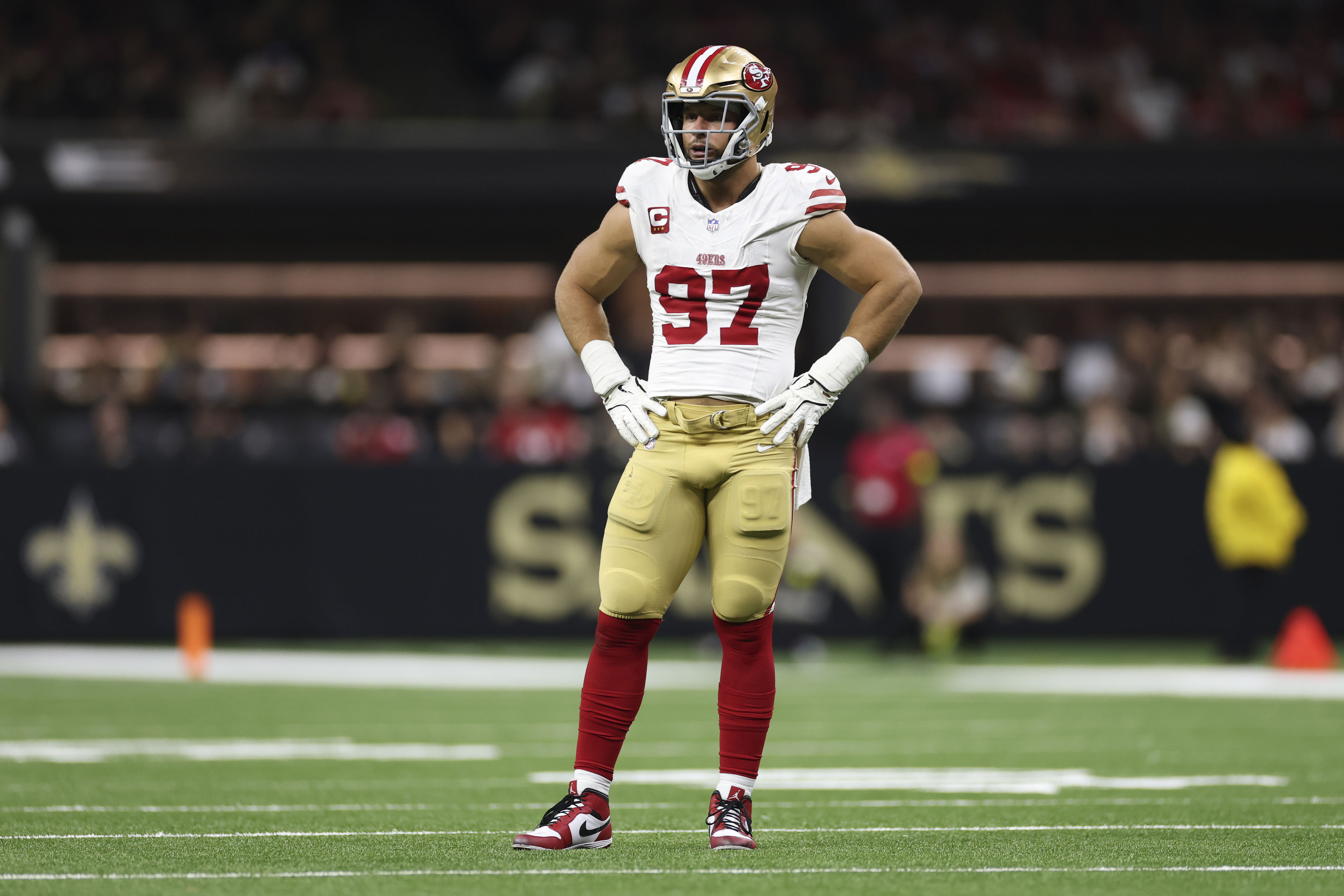 Nick Bosa ‘pretty far along’ in rehab, taking things slow