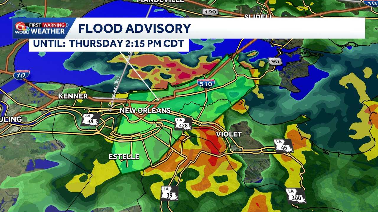 Flash flood warning issued for parts of New Orleans metro. What you ...