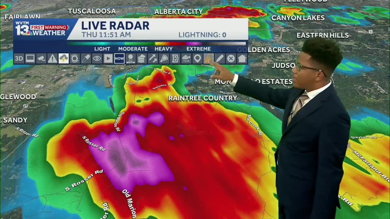 Tracking rain: Heavy downpours and storms in Alabama's weather forecast ...
