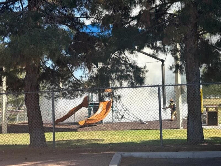 Las Vegas Fire & Rescue investigates playground blaze, no injuries reported