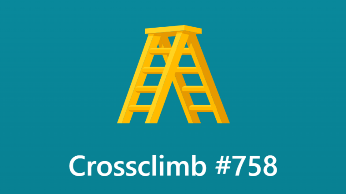 Today’s Crossclimb #758 LinkedIn answer (May 28, 2026)