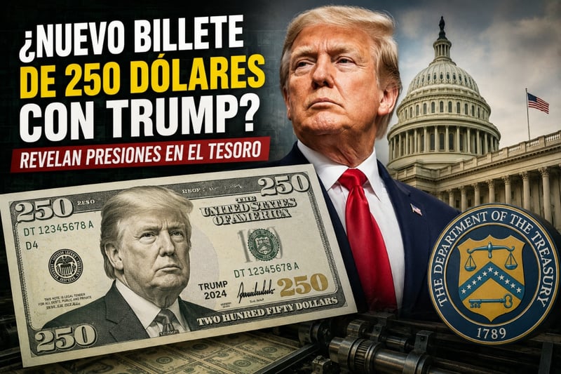 Trump podría aparecer en un billete de 250 dólares, revelan presión ...