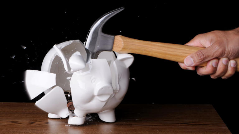 The average American savings rate plunged to 2.6%. Every time it’s ...