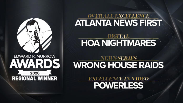 Atlanta News First honored with four regional Edward R Murrow Awards