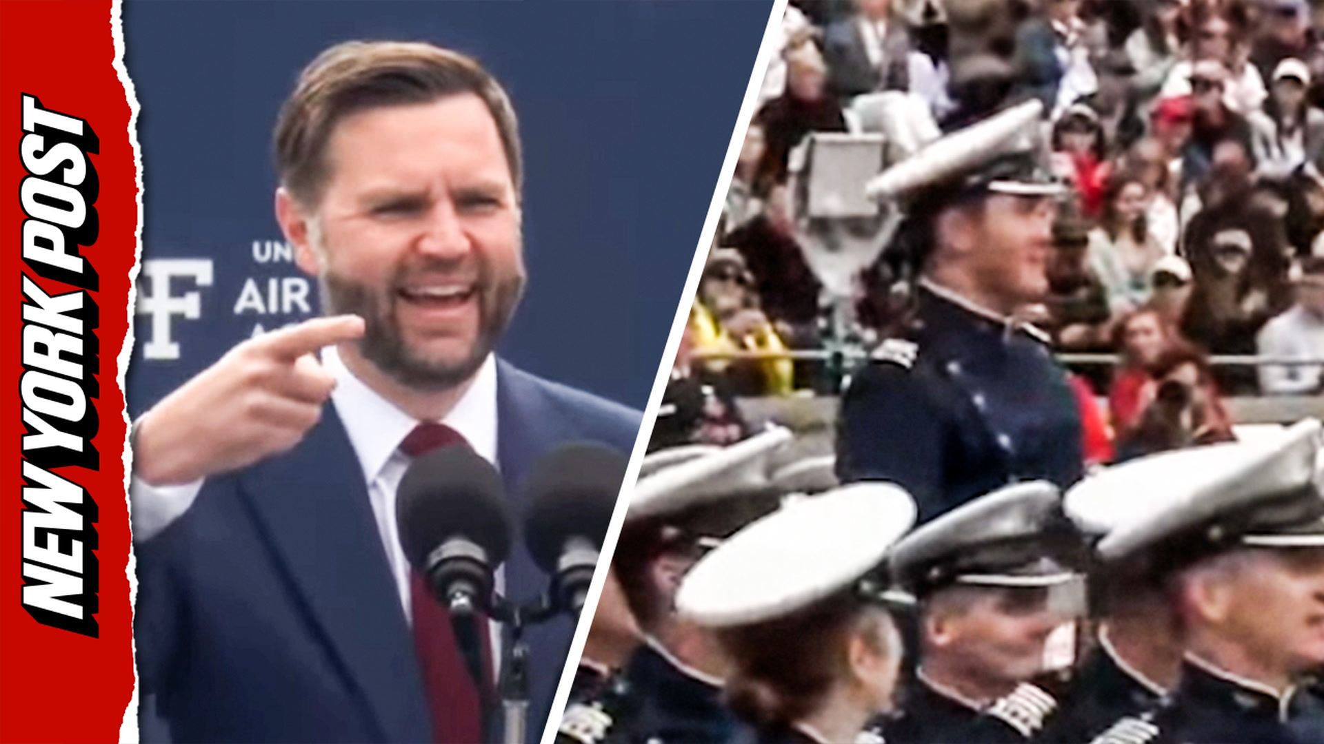 JD Vance singles out new intern during Air Force graduation speech ...