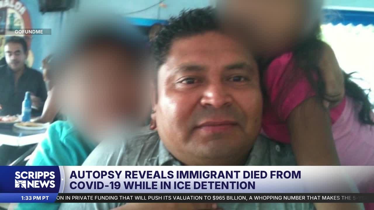 ICE detainee died from COVID-19, autopsy shows