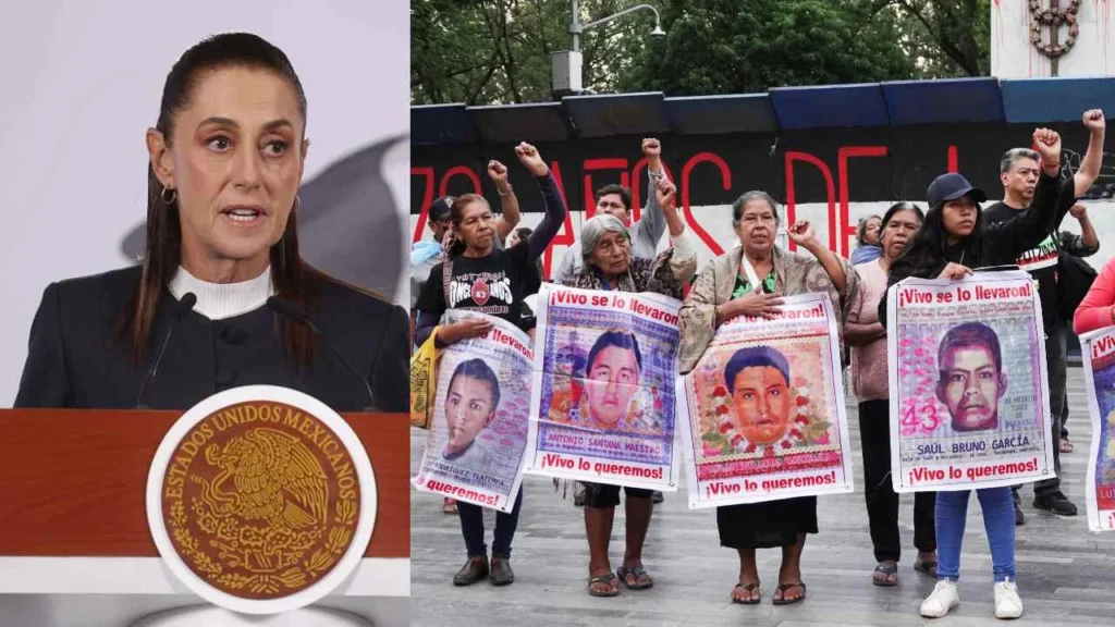 Sheinbaum se reúne con padres de normalistas desaparecidos de Ayotzinapa