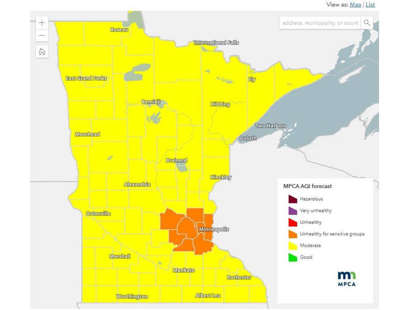 Minnesota issues air quality alert for the Twin Cities starting Friday ...