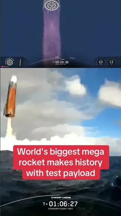 World's biggest mega rocket makes history with test payload