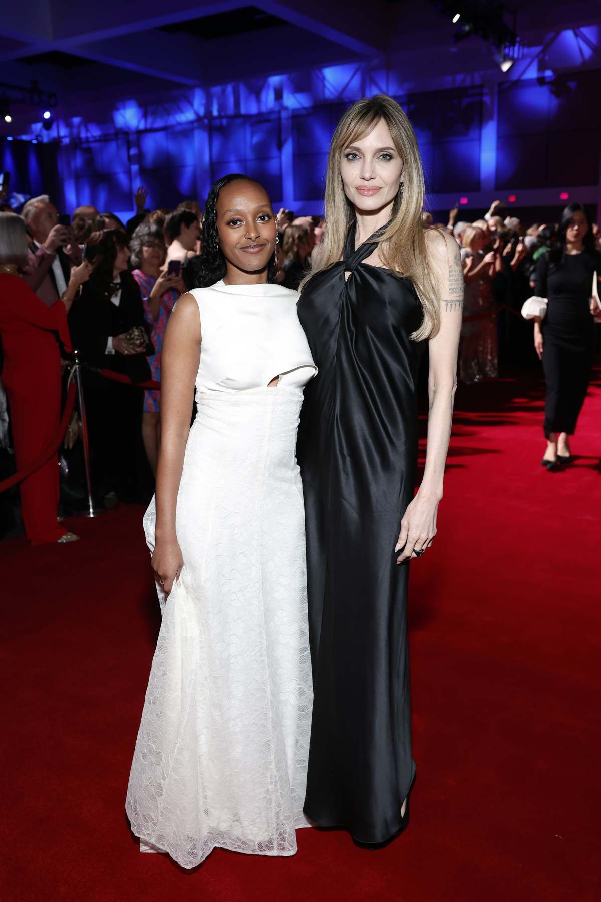 Zahara Marley Jolie and Angelina Jolie attend the 36th Annual Palm Springs International Film Awards at Palm Springs Convention Center on January 03, 2025 in Palm Springs, California. (Image Source: Getty Images | Photo by Emma McIntyre)