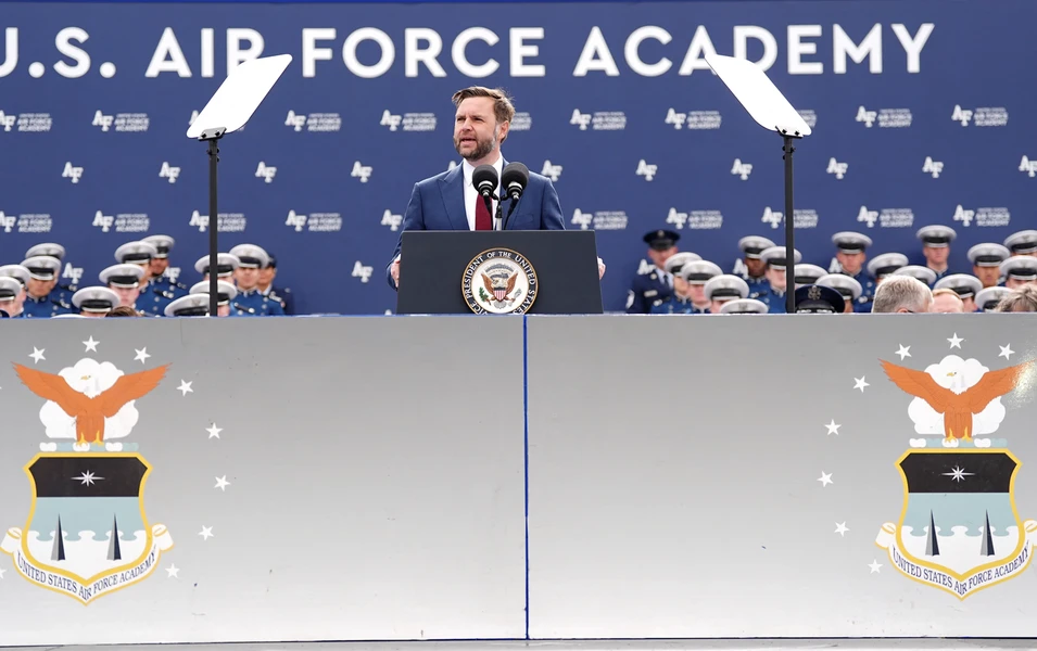 Vance's Air Force speech gaffe and abrupt Denver cancellation draw scrutiny
