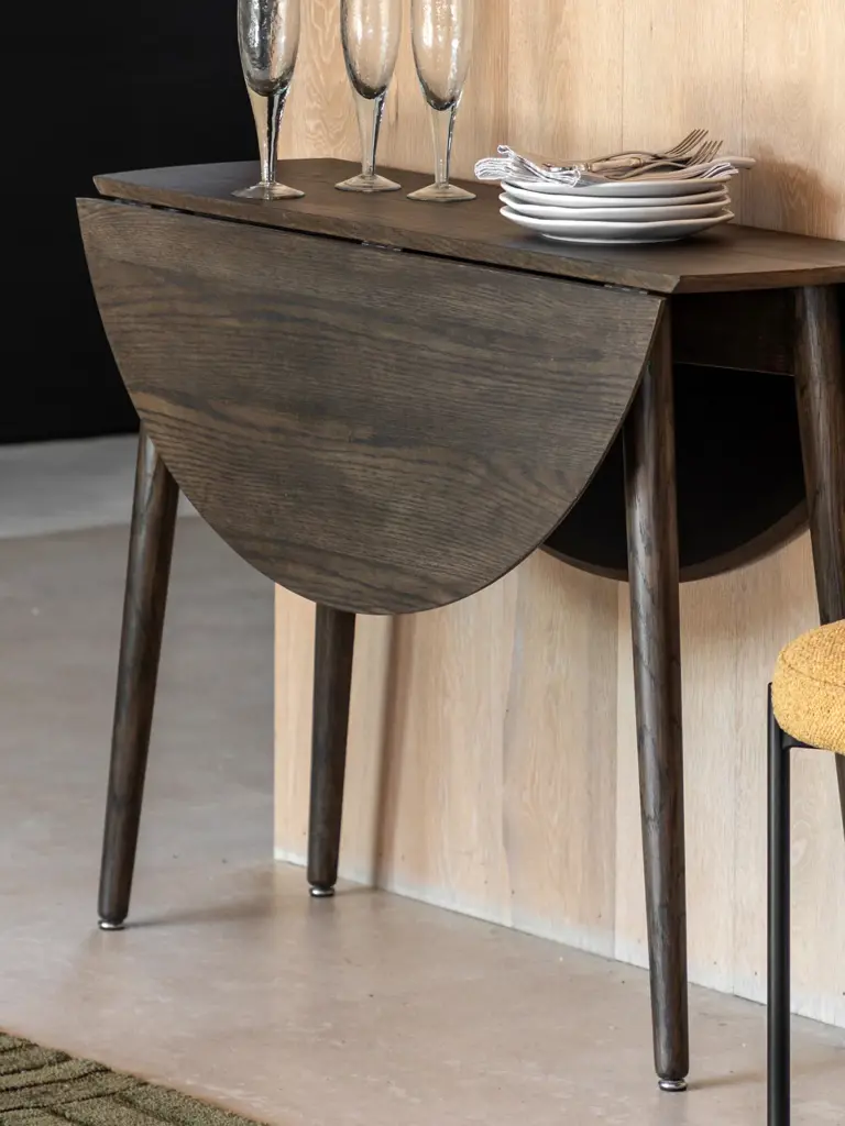This half dining table is ideal for small kitchens — it's compact but ...