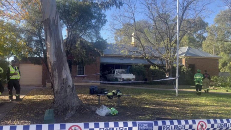 Man allegedly rams ute into police station