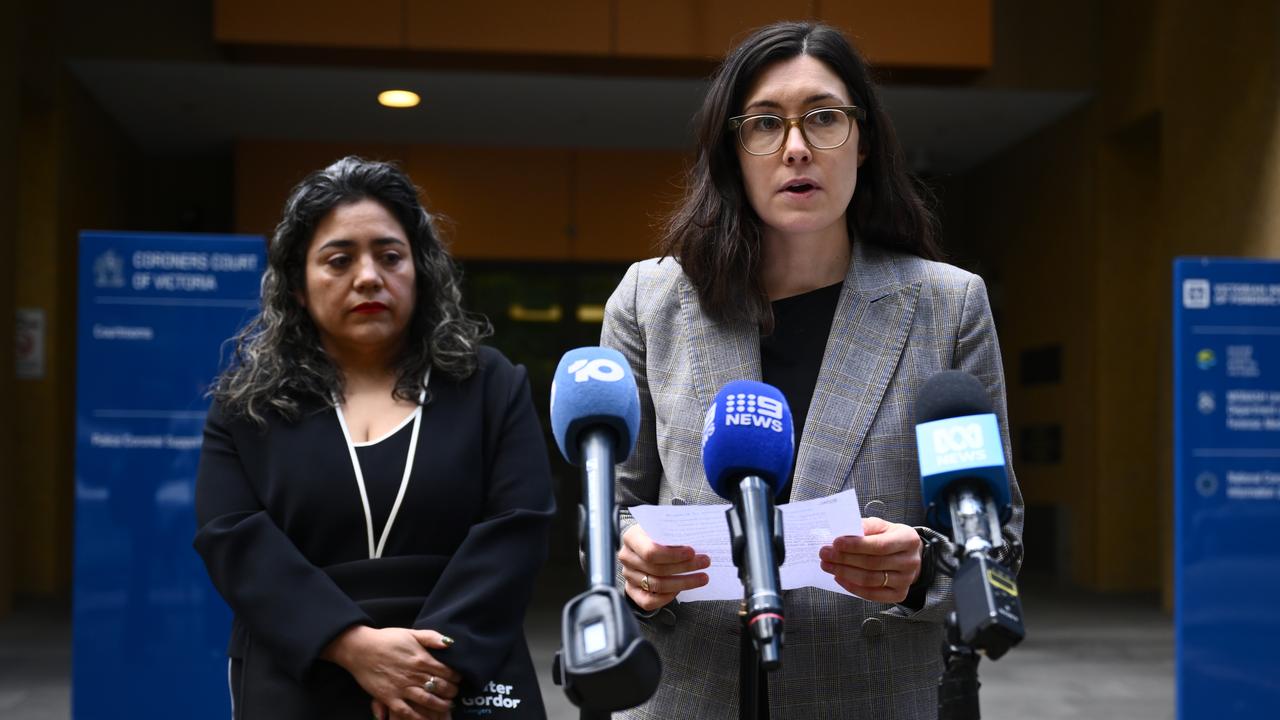The inquest meant revisiting their pain and trauma, Baby R's parents said via Isabelle McCombe. (Joel Carrett/AAP PHOTOS)
