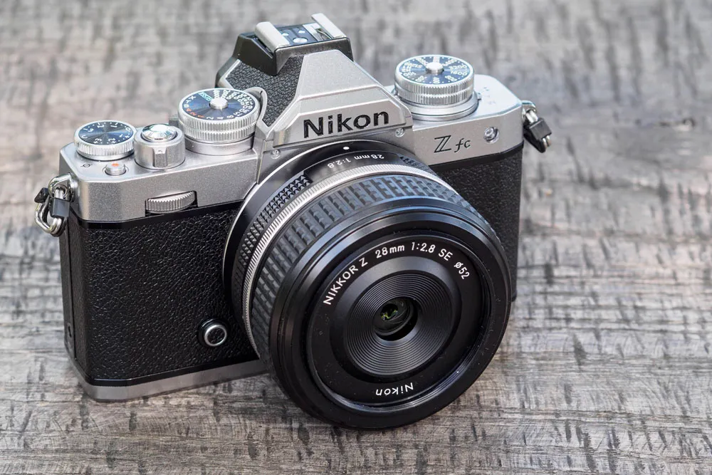 This retro styled camera looks like a classic film SLR and is at the ...