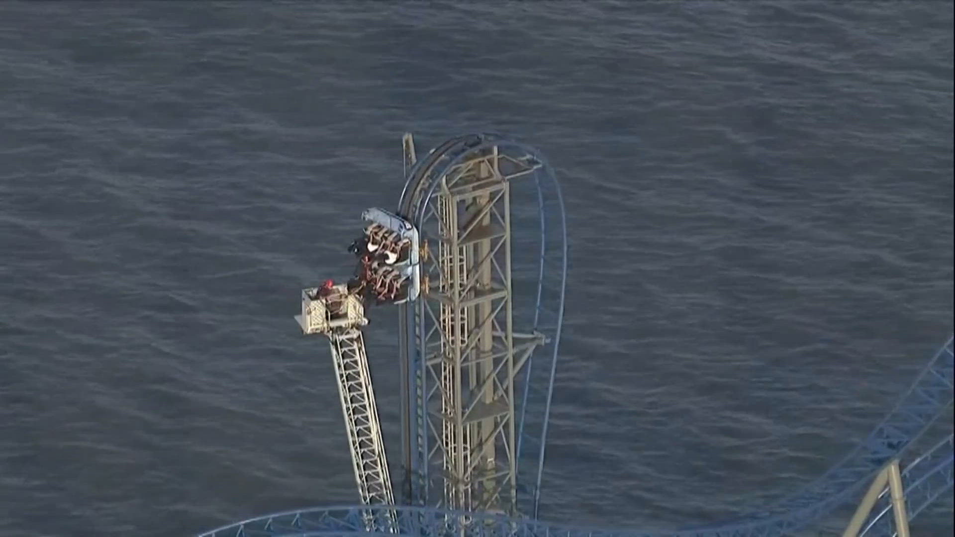 People stuck on roller coaster for over two hours, taken off one by one