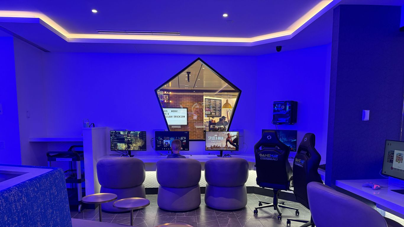 MSP Airport's newest lounge comes with video games and a robot bartender