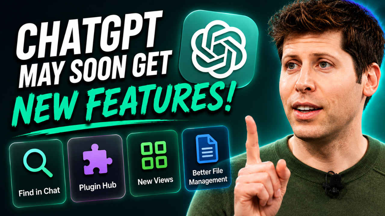 ChatGPT may get find in chat option, plugin hub and other new features