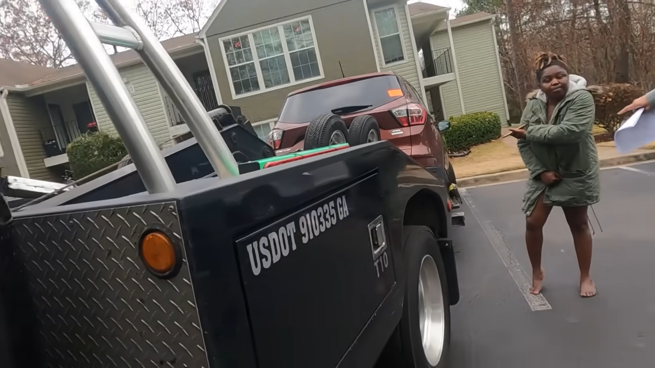 Watch what happens when a sick resident confronts a ruthless towing company