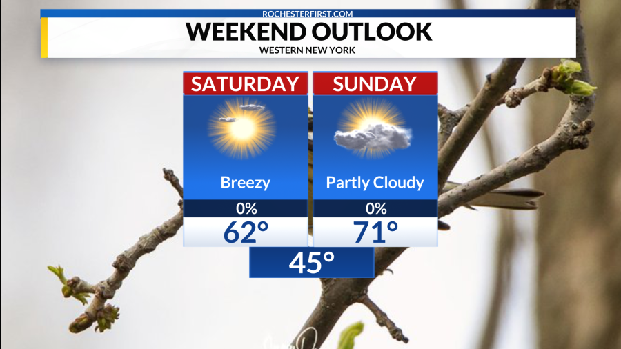 Weather forecast: Sunshine to start, but a shower possible late