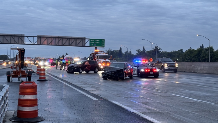 Lanes reopen on EB Highway 50 following multicar crash | Update