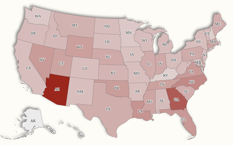 SNAP benefit map shows states with biggest decline in recipients
