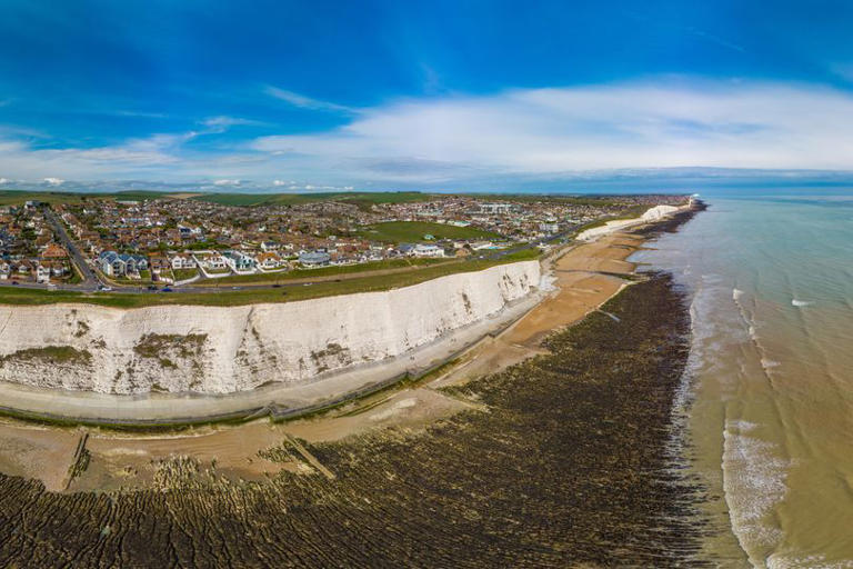 Rottingdean beach and cliffs