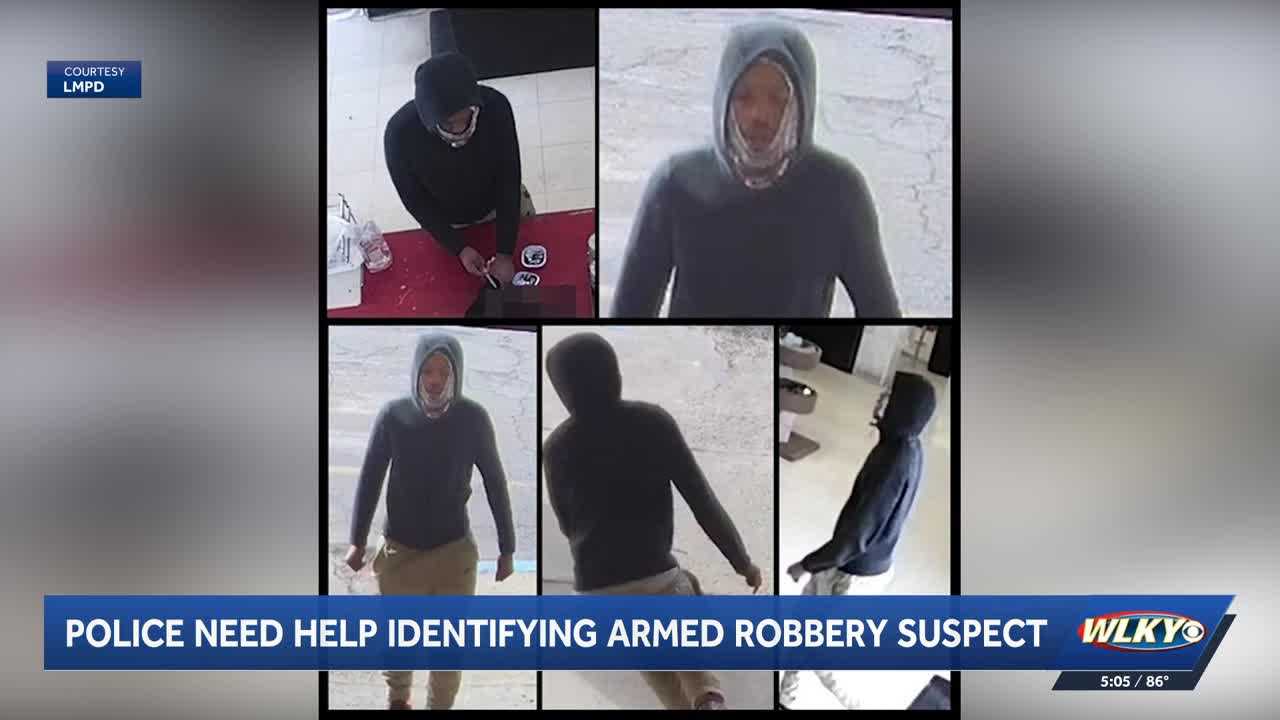 LMPD asking for help identifying suspect in armed robbery at pet store